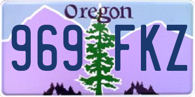 OR license plate 969FKZ