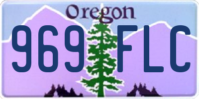 OR license plate 969FLC