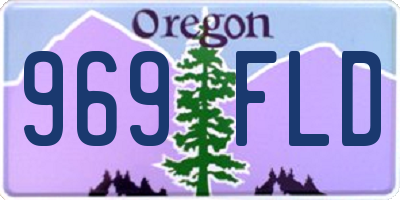 OR license plate 969FLD