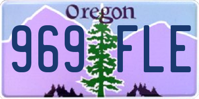 OR license plate 969FLE
