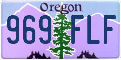 OR license plate 969FLF