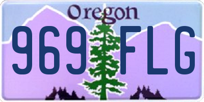OR license plate 969FLG