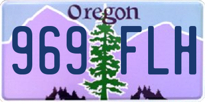 OR license plate 969FLH