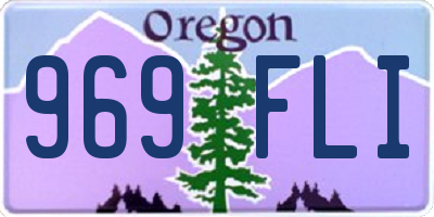 OR license plate 969FLI