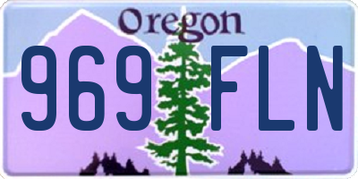 OR license plate 969FLN
