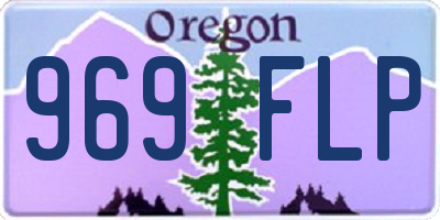 OR license plate 969FLP