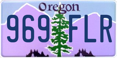 OR license plate 969FLR