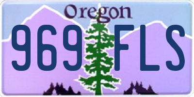 OR license plate 969FLS
