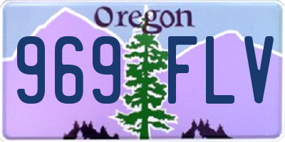 OR license plate 969FLV
