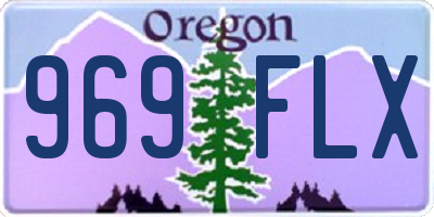 OR license plate 969FLX