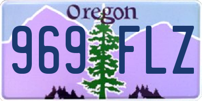 OR license plate 969FLZ