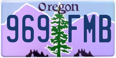 OR license plate 969FMB