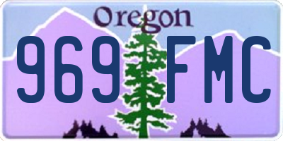 OR license plate 969FMC