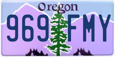 OR license plate 969FMY