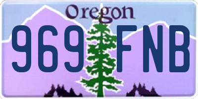 OR license plate 969FNB