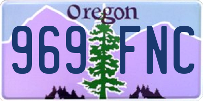 OR license plate 969FNC