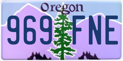 OR license plate 969FNE