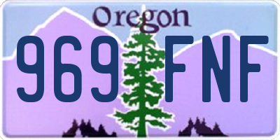 OR license plate 969FNF