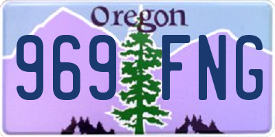 OR license plate 969FNG