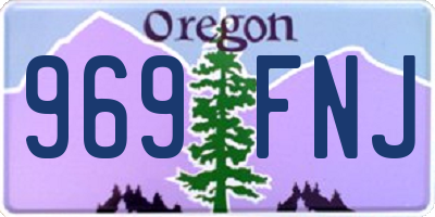 OR license plate 969FNJ