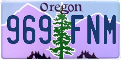 OR license plate 969FNM