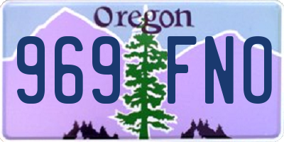 OR license plate 969FNO
