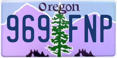 OR license plate 969FNP