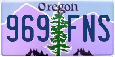 OR license plate 969FNS