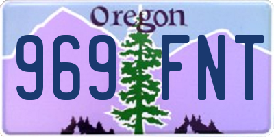 OR license plate 969FNT