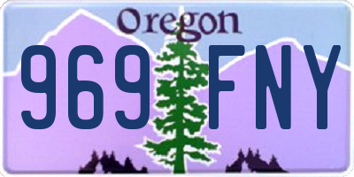 OR license plate 969FNY