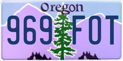 OR license plate 969FOT