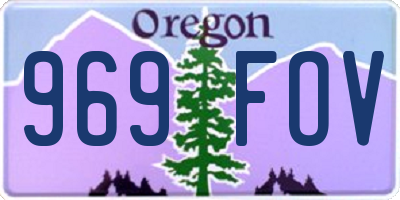 OR license plate 969FOV