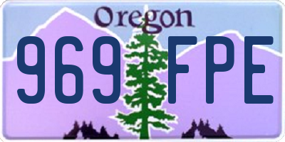 OR license plate 969FPE