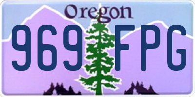 OR license plate 969FPG