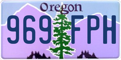 OR license plate 969FPH