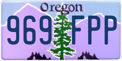 OR license plate 969FPP