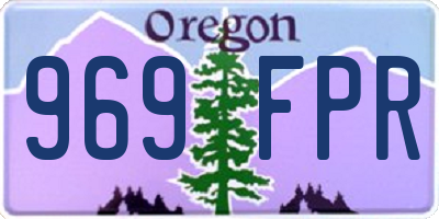 OR license plate 969FPR