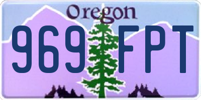 OR license plate 969FPT
