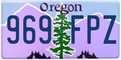OR license plate 969FPZ