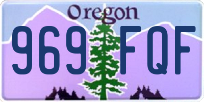 OR license plate 969FQF