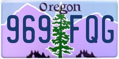 OR license plate 969FQG