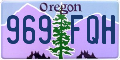 OR license plate 969FQH