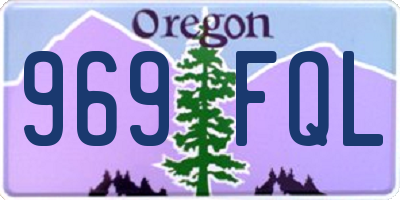 OR license plate 969FQL