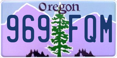 OR license plate 969FQM