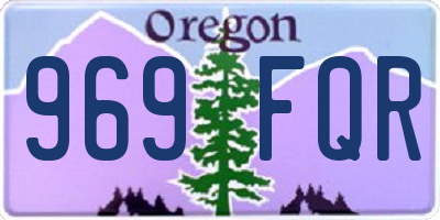 OR license plate 969FQR