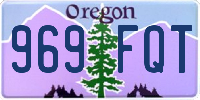 OR license plate 969FQT