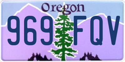 OR license plate 969FQV