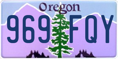 OR license plate 969FQY