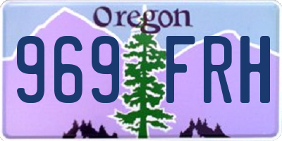 OR license plate 969FRH
