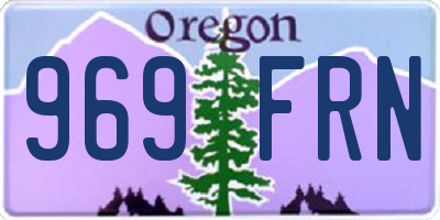 OR license plate 969FRN